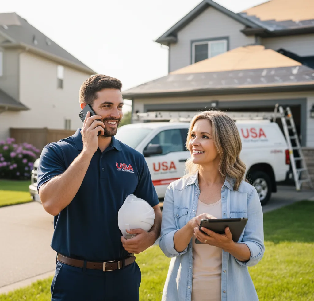 USA Roof Repair Experts customer support in Dedham